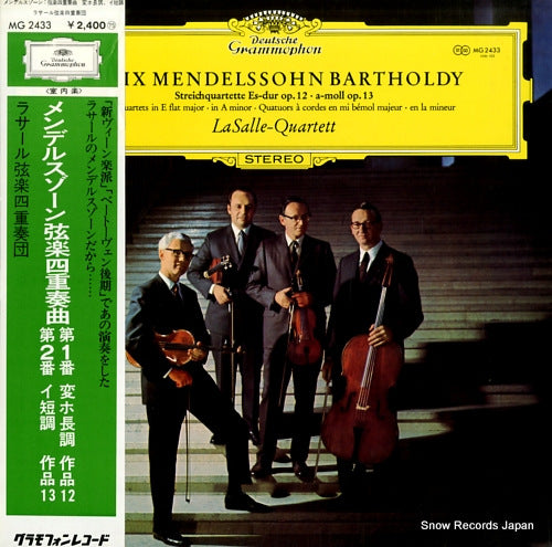LASALLE QUARTETT mendelssohn; streichquartette es-dur op.12 MG2433