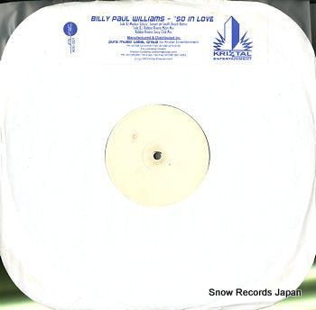 WILLIAMS, BILLY PAUL so in love KRI-001