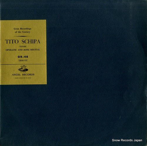 SCHIPA, TITO operatic and song recital GR-48