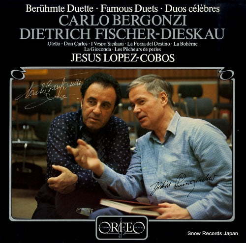 BERGONZI, CARLO, AND DIETRICH FISCHER-DIESKAU beruhmte duette famous duets duos celebres S028821A