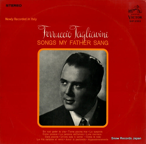 TAGLIAVINI, FERRUCCIO songs my father sang SHP-2353