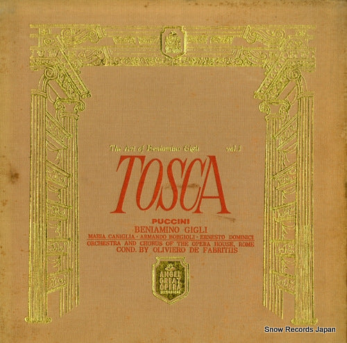 GIGLI, BENIAMINO puccini; tosca AB-9344-5