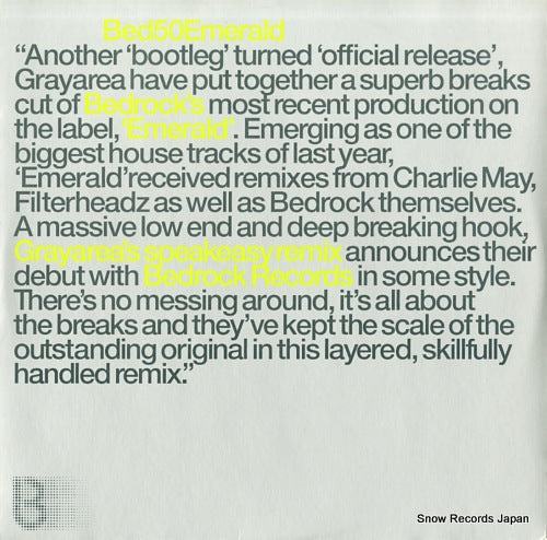 BEDROCK emerald grayarea mix BED50EMERALD