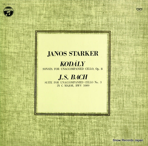 STARKER, JANOS kodaly; sonata for unaccompanied cello, op.8 HR-1001-EV