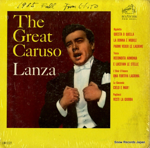 LANZA, MARIO the great caruso LM-1127
