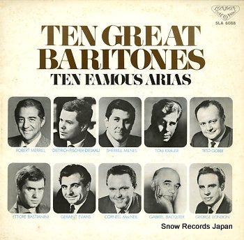 V/A ten great baritones ten famous arias SLA6088