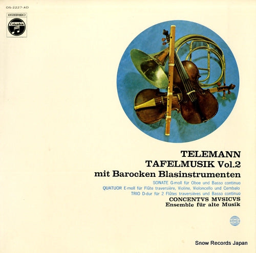 CONCENTVS MVSICVS telemann; tafelmusik vol.2 OS-2227-AD