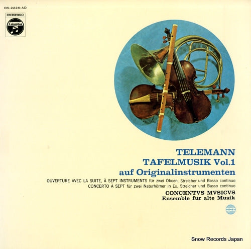 CONCENTVS MVSICVS telemann; tafelmusik vol.1 OS-2226-AD