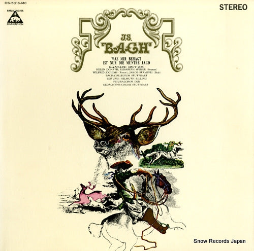 RILLING, HELMUTH bach; was mir behagt ist nur die muntre jagd bwv.208 OS-5016-MC