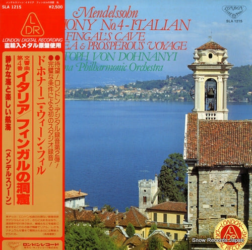 DOHNANYI, CHRISTOPH VON mendelssohn; symphony no.4 in a major, op.90 "italian" SLA1215
