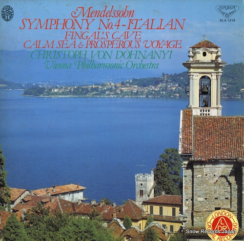 DOHNANYI, CHRISTOPH VON mendelssohn; symphony no.4 in a major, op.90 "italian" SLA1215