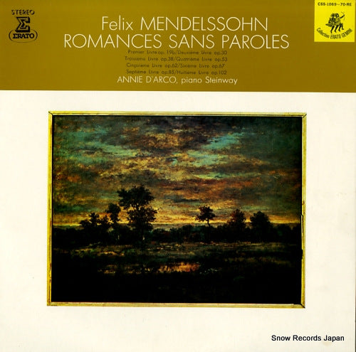 D'ARCO, ANNIE mendelssohn; romances sans paroles CSS-1069-70-RE
