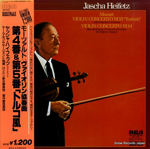 HEIFETZ, JASCHA mozart; violin concerto no.4 & no.5 "turkish" 12R-1024