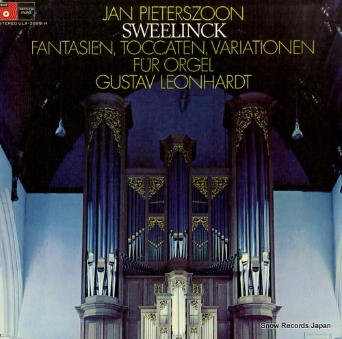LEONHARDT, GUSTAV sweelinck; fantasien, toccaten, variationen fur orgel ULX-3099-H