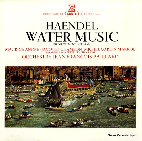 PAILLARD, JEAN-FRANCOIS haendel; water music EX-2301
