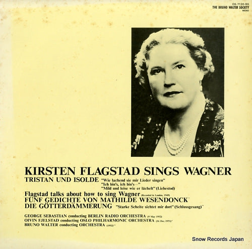 FLAGSTAD, KIRSTEN sings wagner OS-7120-BS