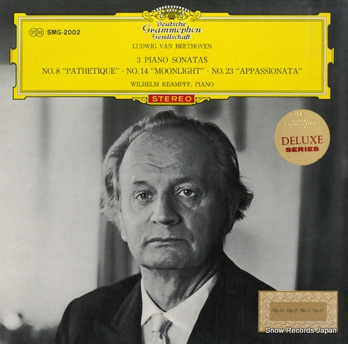 KEAMPFF, WILHELM beethoven; 3 piano sonatas SMG-2002