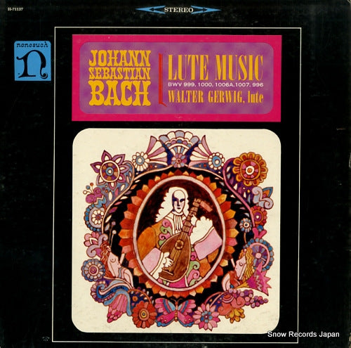 GERWIG, WALTER bach; lute music H-71137