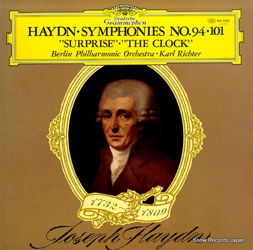 RICHTER, KARL haydn; symphony no.94 "surprise" & no.101 "the clock" MG-2040
