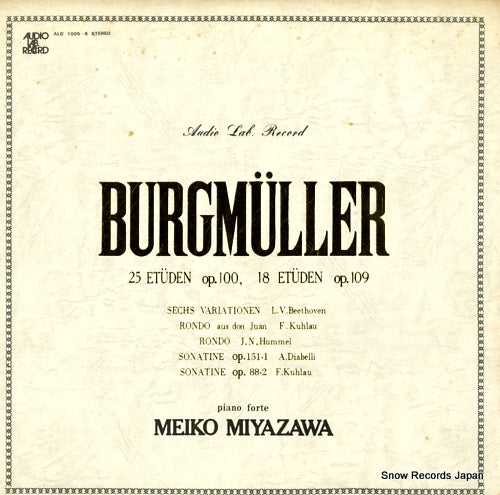 MIYAZAWA, MEIKO burgmuller; 25 etuden op.100 ALC-1005