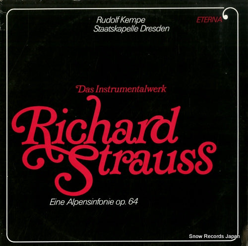 KEMPE, RUDOLF strauss; eine alpensinfonie op.64 826440