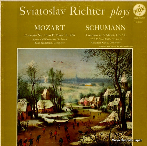 RICHTER, SVIATOSLAV richter plays mozart & schumann STPL516.500