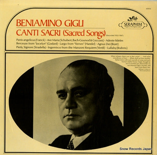 GIGLI, BENIAMINO canti sacri (sacred songs) 60036