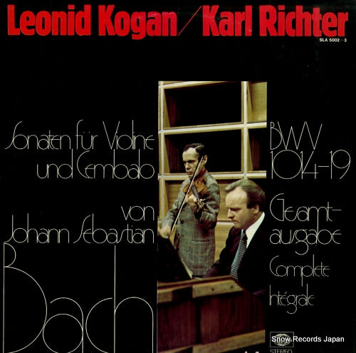 KOGAN, LEONID / KARL RICHTER bach; sechs sonaten fur violine und cembalo SLA-5002-3