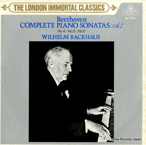 BACKHAUS, WILHELM beethoven; complete piano sonatas vol.2 MZ5002