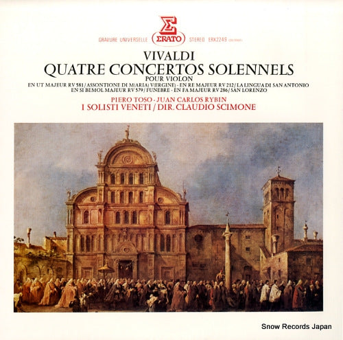 TOSO, PIERO vivaldi; quatre concertos solennels ERX2249