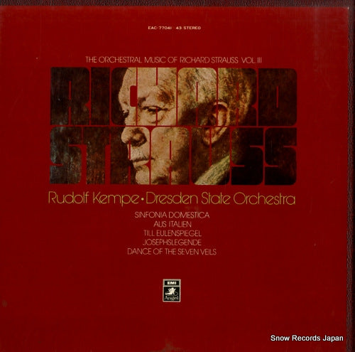 KEMPE, RUDOLF the orchestral music of richard strauss vol.3 EAC-77041-43