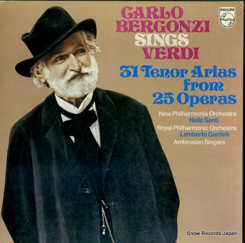 BERGONZI, CARLO verdi; 31 tenor arias from 25 operas 6747193