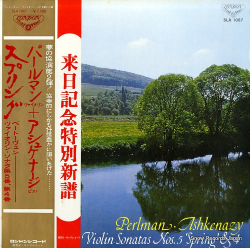 PERLMAN, ITZHAK / VLADIMIR ASHKENAZY beethoven; violin sonata no.4 & no.5 "spring" SLA1087