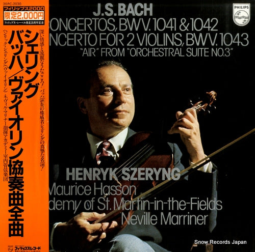 SZERYNG, HENRYK bach; violin concertos bwv.1041 & 1042 20PC-2030
