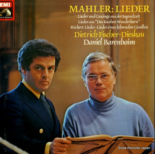 FISCHER-DIESKAU, DIETRICH, AND DANIEL BARENBOIM mahler; lieder 2C167-03446/8