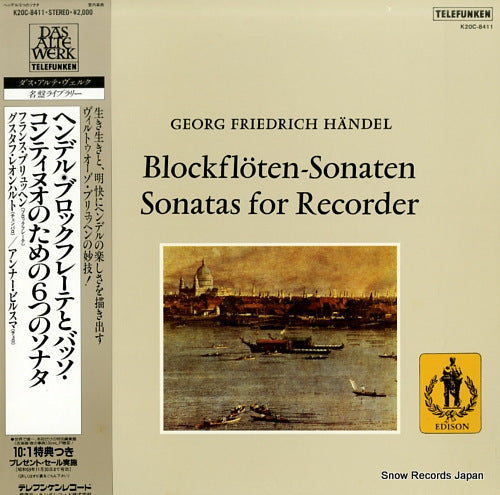 BRUGGEN, FRANS handel; blockfloten sonaten, sonatas for recorder K20C-8411