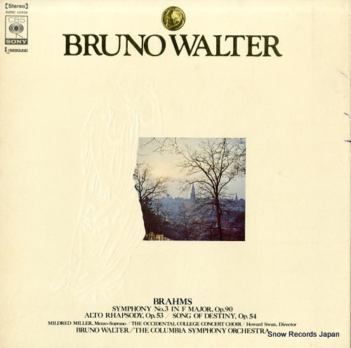 WALTER, BRUNO brahms; symphony no.3 in f major, op.90 SONC10458