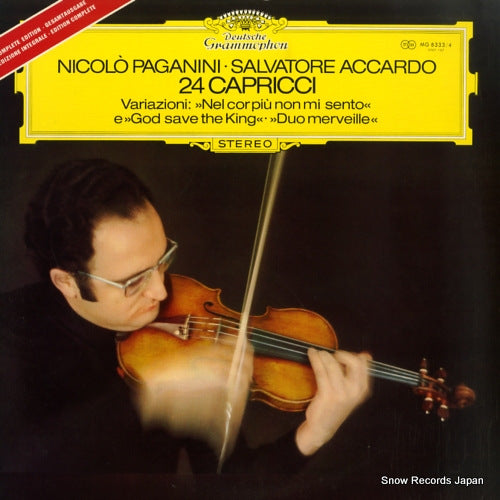 ACCARDO, SALVATORE paganini; 24 capricci MG8333