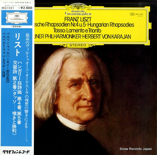 KARAJAN, HERBERT VON liszt; hungarian rhapsodies nr.4, nr.5 MG1031