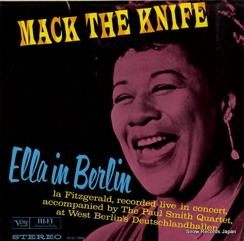 FITZGERALD, ELLA mack the knife - ella in berlin MGVS-64041