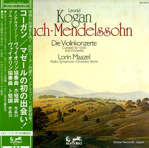 KOGAN, LEONID bruch/mendelssohn; die violinkonzerte OQ-7287-K
