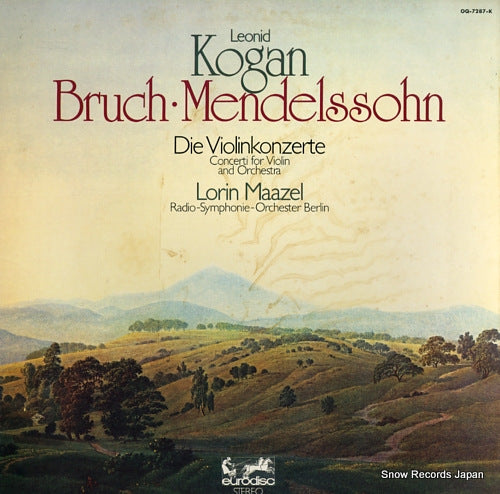 KOGAN, LEONID bruch/mendelssohn; die violinkonzerte OQ-7287-K