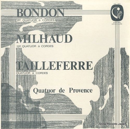 QUATUOR DE PROVENCE bondon; 1er quatuor a cordes CAL.1803