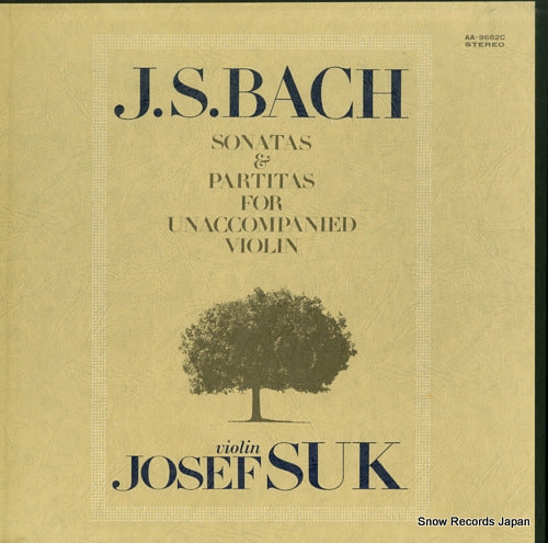 SUK, JOSEF bach; sonatas & partitas for unaccompanied violin AA-9682C