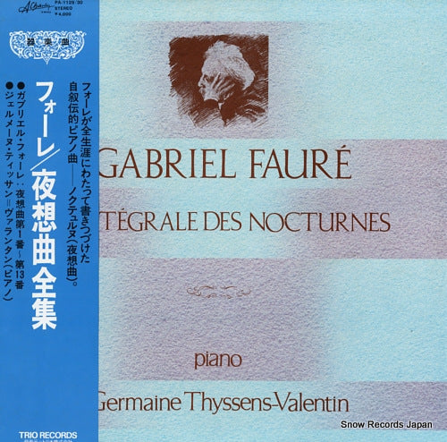 THYSSENS-VALENTIN, GERMAINE faure; l'integrale des nocturnes PA-1129/30