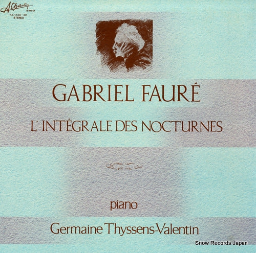 THYSSENS-VALENTIN, GERMAINE faure; l'integrale des nocturnes PA-1129-30