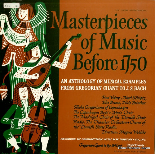 WOLDIKE, MOGENS masterpieces of music before 1750 record 1: gregorian chant to the 16th century HS7-9038