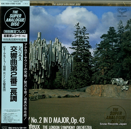 MONTEUX, PIERRE sibelius; symphony no.2 in d major op.43 K38C-70028