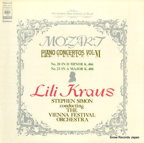 KRAUS, LILI mozart; piano concertos vol.vi SONC10091