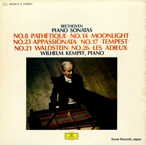 KEMPFF, WILHELM beethoven; piano sonatas no.8, 14, 23, 17, 21, 26 MG9611/2